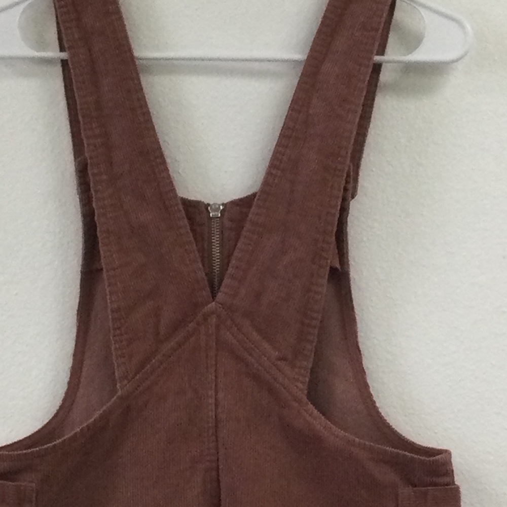 Wild Fable Brown Corduroy Jumpsuit with Bib Front - Picture 4 of 10